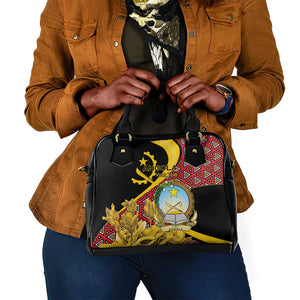 Personalized República de Angola Shoulder Handbag Coat Of Arms With Map