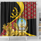 Personalized República de Angola Shower Curtain Coat Of Arms With Map