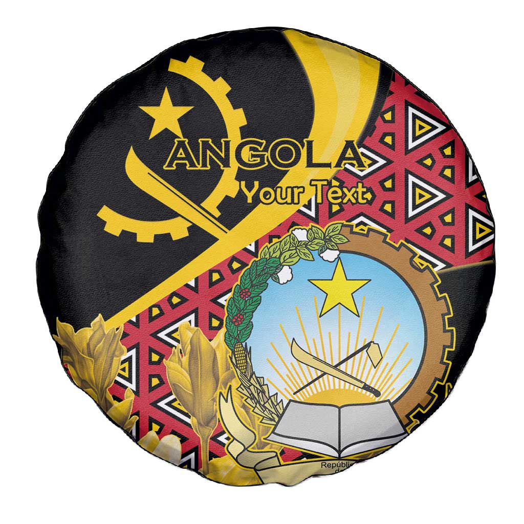 Personalized República de Angola Spare Tire Cover Coat Of Arms With Map