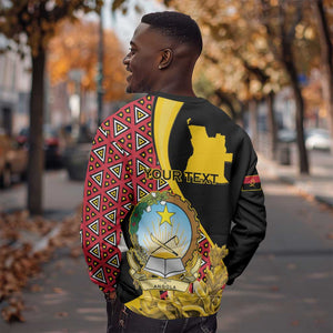Personalized República de Angola Sweatshirt Coat Of Arms With Map