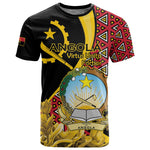 Personalized República de Angola T shirt Coat Of Arms With Map