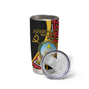 Personalized República de Angola Tumbler Cup Coat Of Arms With Map