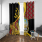 Personalized República de Angola Window Curtain Coat Of Arms With Map