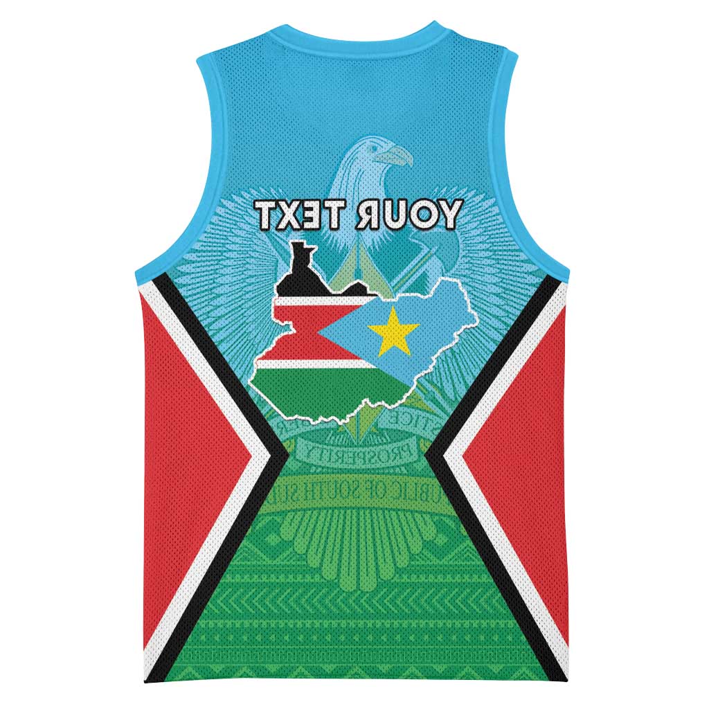 Personalised South Sudan Basketball Jersey Coat Of Arms - Happy Independence Day - African Pride