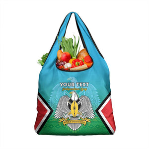 Personalised South Sudan Grocery Bag Coat Of Arms - Happy Independence Day