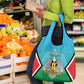 Personalised South Sudan Grocery Bag Coat Of Arms - Happy Independence Day