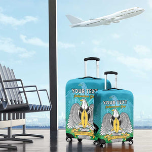 Personalised South Sudan Luggage Cover Coat Of Arms - Happy Independence Day