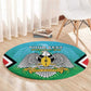 Personalised South Sudan Round Carpet Coat Of Arms - Happy Independence Day