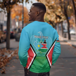 Personalised South Sudan Sweatshirt Coat Of Arms - Happy Independence Day