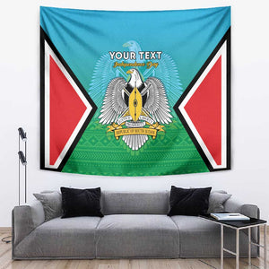 Personalised South Sudan Tapestry Coat Of Arms - Happy Independence Day