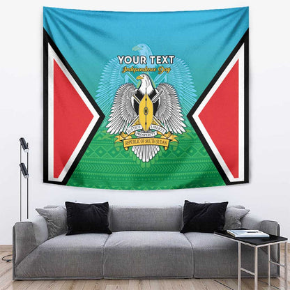 Personalised South Sudan Tapestry Coat Of Arms - Happy Independence Day