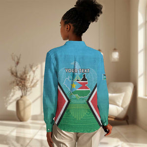 Personalised South Sudan Women Casual Shirt Coat Of Arms - Happy Independence Day LT15