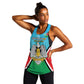 Personalised South Sudan Women Racerback Tank Coat Of Arms - Happy Independence Day