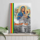 Melkam Gena Ethiopia Canvas Wall Art Saint Mary Lalibela Churches