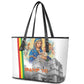 Melkam Gena Ethiopia Leather Tote Bag Saint Mary Lalibela Churches