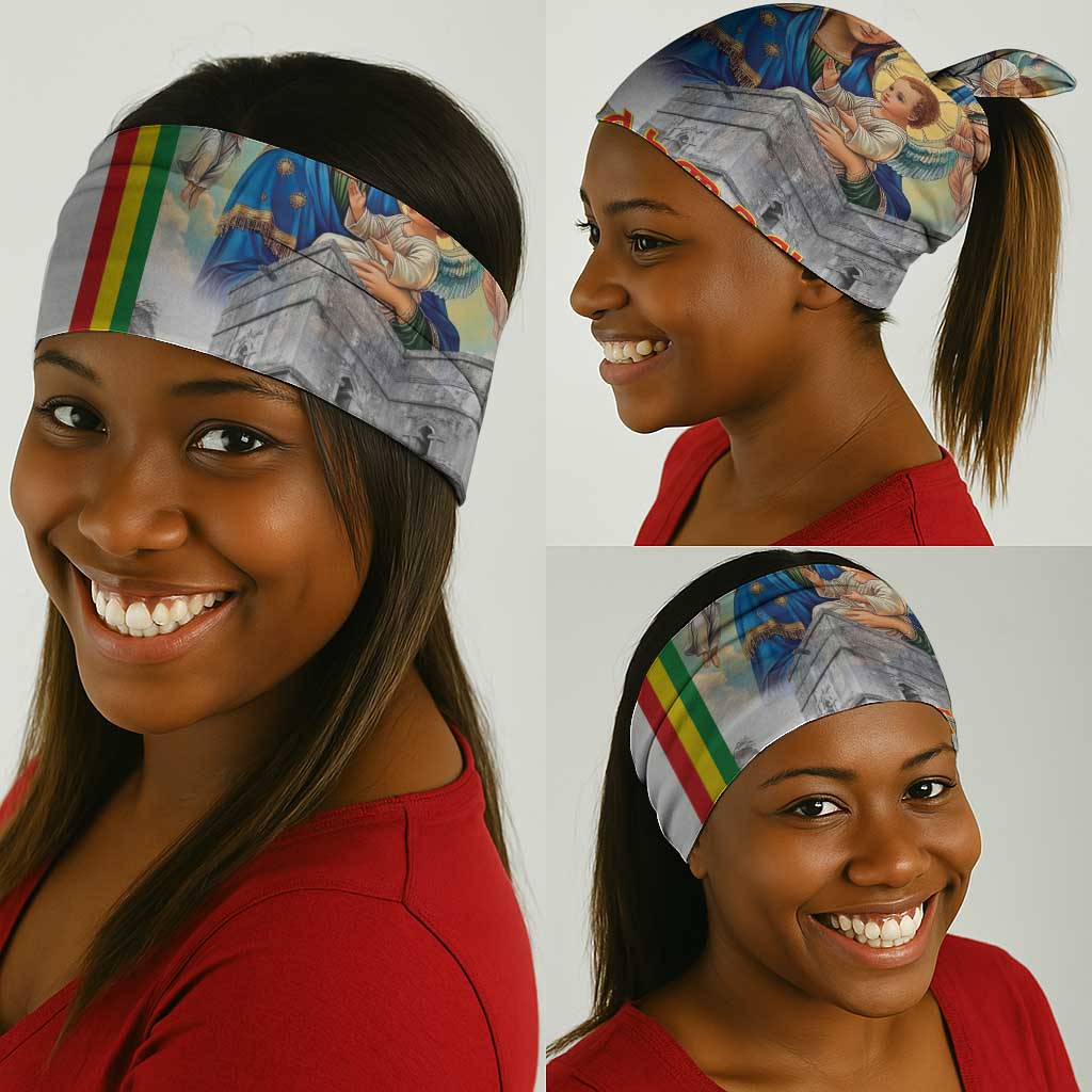 Melkam Gena Ethiopia Neck Gaiter Saint Mary Lalibela Churches LT15