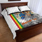 Melkam Gena Ethiopia Quilt Bed Set Saint Mary Lalibela Churches