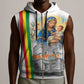 Melkam Gena Ethiopia Sleeveless Zip Hoodie Saint Mary Lalibela Churches - African Pride