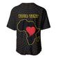 Personalized  African-American Black Love Day Baseball Jersey Sankofa Heart - Nya Akoma