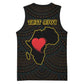 Personalized  African-American Black Love Day Basketball Jersey Sankofa Heart - Nya Akoma - African Pride