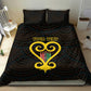 Personalized African-American Black Love Day Bedding Set Sankofa Heart - Nya Akoma
