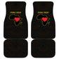 Personalized African-American Black Love Day Car Mats Sankofa Heart - Nya Akoma
