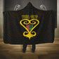 Personalized African-American Black Love Day Hooded Blanket Sankofa Heart - Nya Akoma