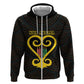 Personalized  African-American Black Love Day Hoodie Sankofa Heart - Nya Akoma