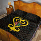 Personalized African-American Black Love Day Quilt Bed Set Sankofa Heart - Nya Akoma