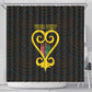 Personalized African-American Black Love Day Shower Curtain Sankofa Heart - Nya Akoma