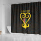 Personalized African-American Black Love Day Shower Curtain Sankofa Heart - Nya Akoma
