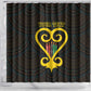 Personalized African-American Black Love Day Shower Curtain Sankofa Heart - Nya Akoma