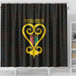 Personalized African-American Black Love Day Shower Curtain Sankofa Heart - Nya Akoma