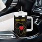 Personalized  African-American Black Love Day Tumbler With Handle Sankofa Heart - Nya Akoma
