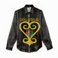 Personalized African-American Black Love Day Women Casual Shirt Sankofa Heart - Nya Akoma LT15
