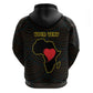 Personalized  African-American Black Love Day Zip Hoodie Sankofa Heart - Nya Akoma