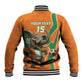 Custom Afro Ivory Coast Football Baseball Jacket Go Champions