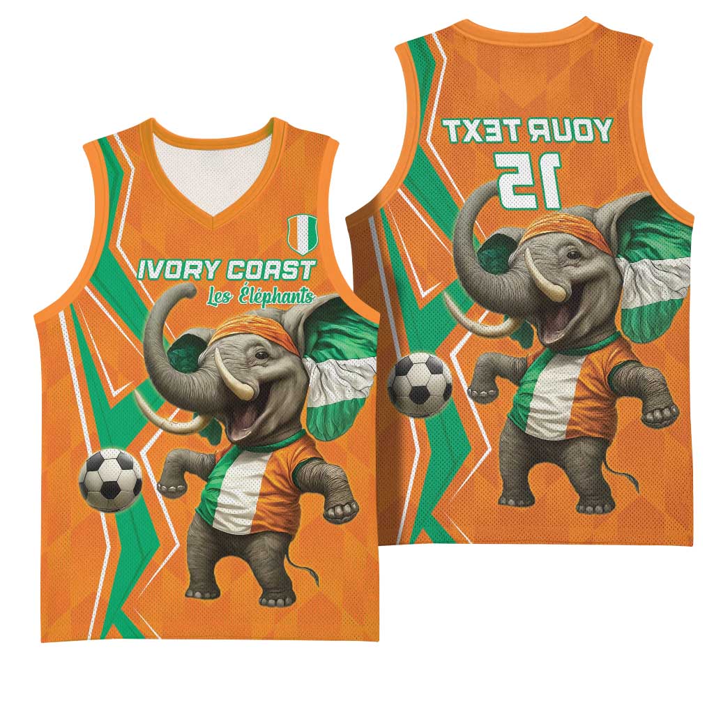 Custom Afro Ivory Coast Football Basketball Jersey Go Champions - African Pride