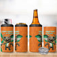 Custom Afro Ivory Coast Football 4 in 1 Can Cooler Tumbler Go Champions