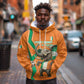 Custom Afro Ivory Coast Football Hoodie Go Champions