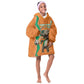 Custom Afro Ivory Coast Football Kid Wearable Blanket Hoodie Go Champions