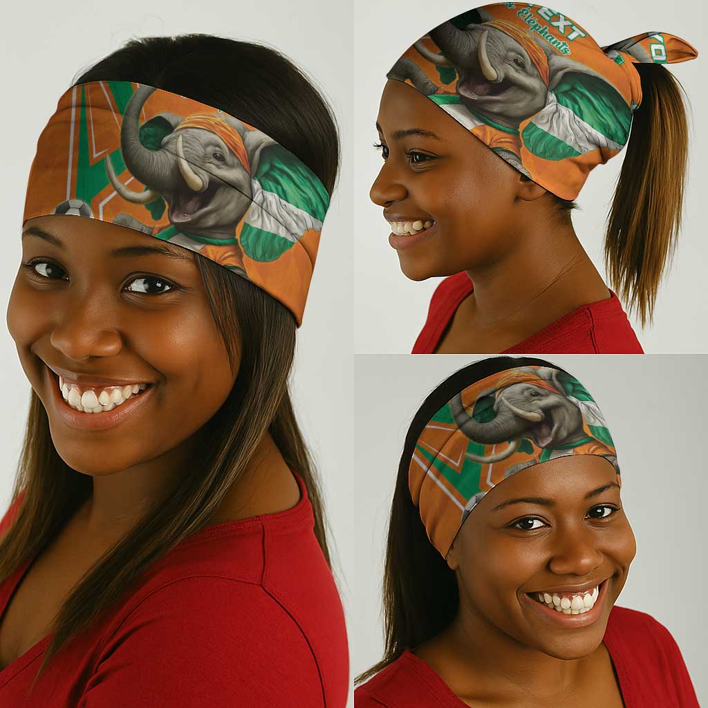 Custom Afro Ivory Coast Football Neck Gaiter Go Champions LT15