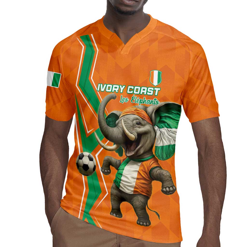 Custom Afro Ivory Coast Football Rugby Jersey Go Champions