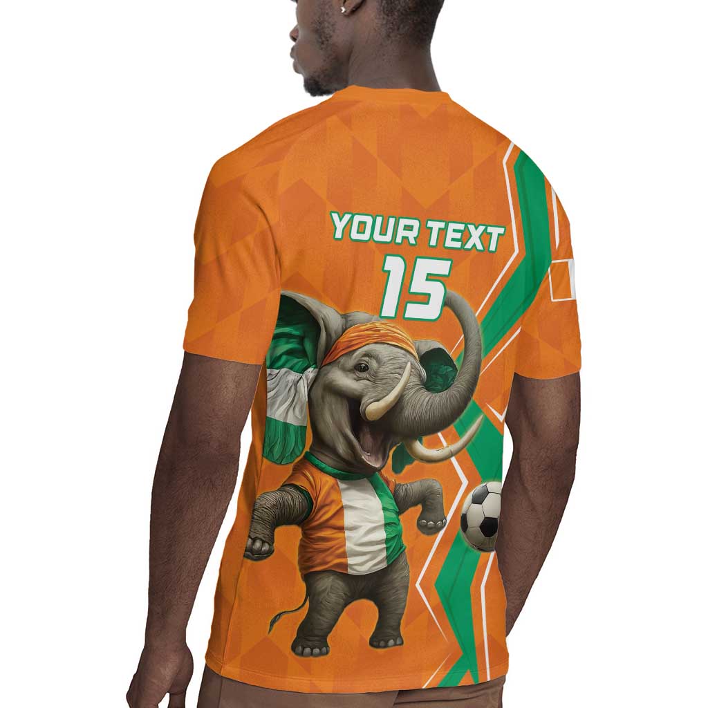 Custom Afro Ivory Coast Football Rugby Jersey Go Champions