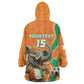 Custom Afro Ivory Coast Football Wearable Blanket Hoodie Go Champions