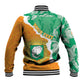 Personalized Afro Ivory Coast Baseball Jacket Coat Of Arms With Kente Pattern
