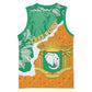 Personalized Afro Ivory Coast Basketball Jersey Coat Of Arms With Kente Pattern - African Pride