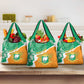 Personalized Afro Ivory Coast Grocery Bag Coat Of Arms With Kente Pattern