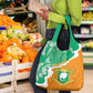 Personalized Afro Ivory Coast Grocery Bag Coat Of Arms With Kente Pattern