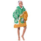 Personalized Afro Ivory Coast Kid Wearable Blanket Hoodie Coat Of Arms With Kente Pattern